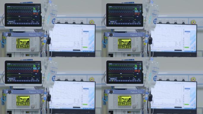 【4K】手术器材，心电图，医疗仪器