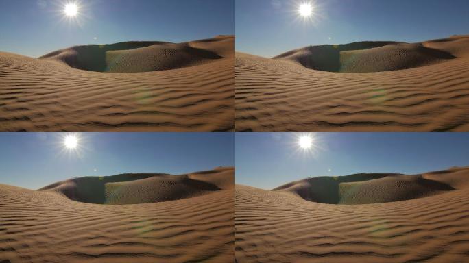 撒哈拉沙漠景观烈日干燥炎热大漠