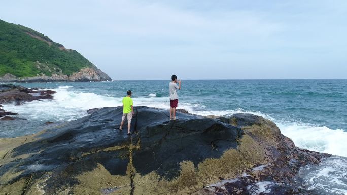 海南文昌石头公园火箭发射场海洋