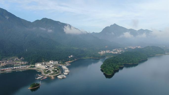 高清航拍庐山西海风景名胜区