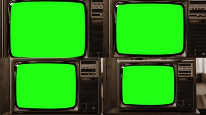 20世纪80年代的电视绿屏