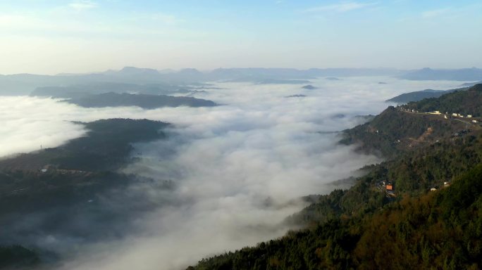 壮美的山谷云雾