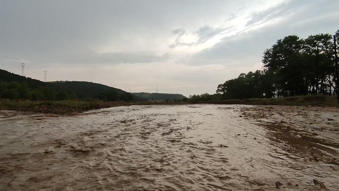 雨季自然灾害河水泛滥洪水