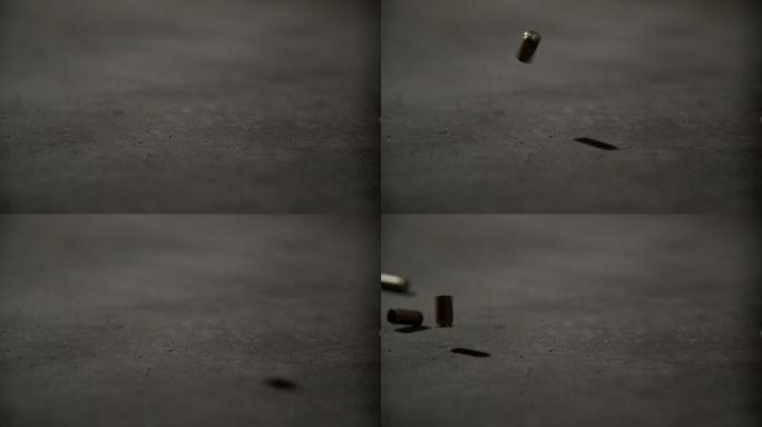 子弹弹壳掉落在地面