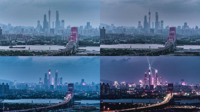 【4K可商用】新光大桥、广州塔
