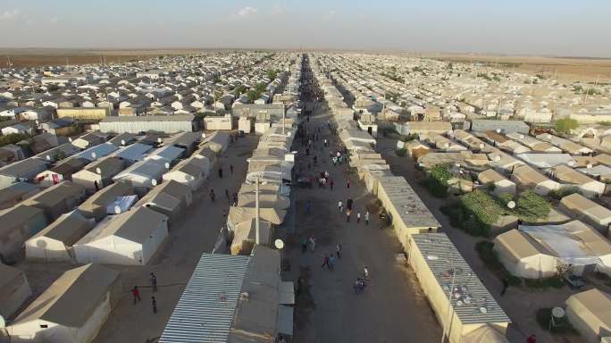 土耳其桑柳尔法的叙利亚难民营。
