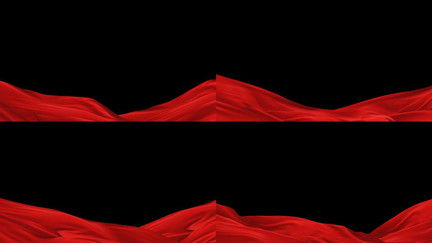 红绸边框【透明可循环】01