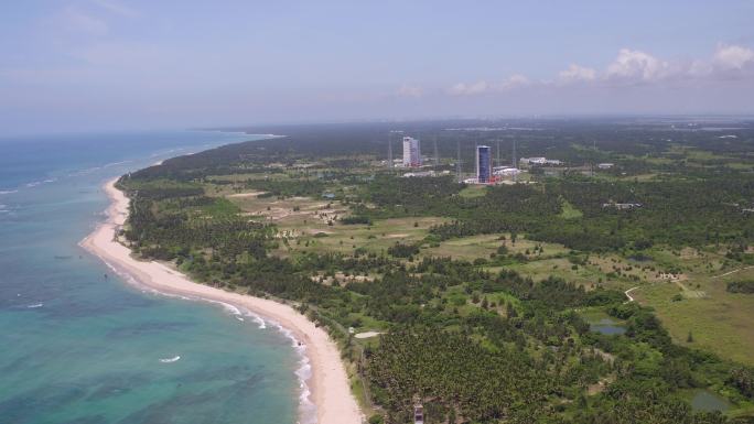 海南文昌石头公园火箭发射场海洋