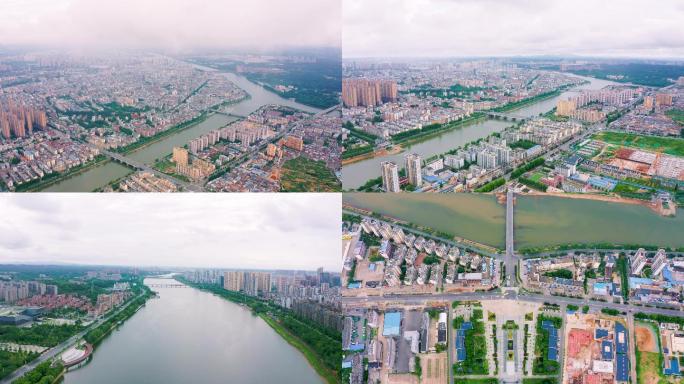 【原创4K】随州府河厥河桥桥梁航拍