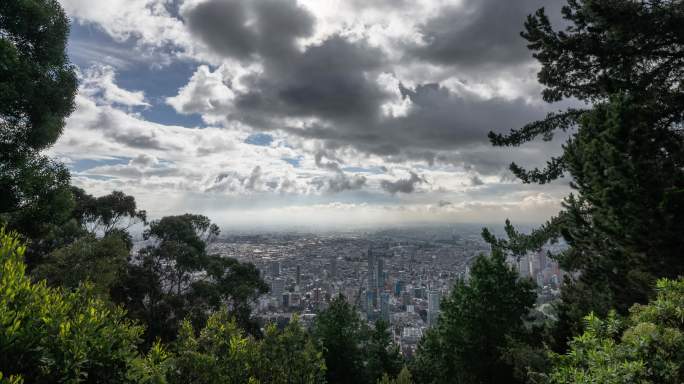 晴空万里云层流动大气空镜风光延时