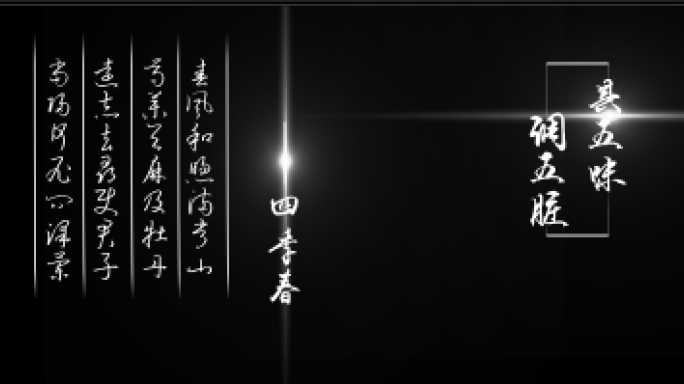 大气文字动画字幕特效文字排版（带字体）