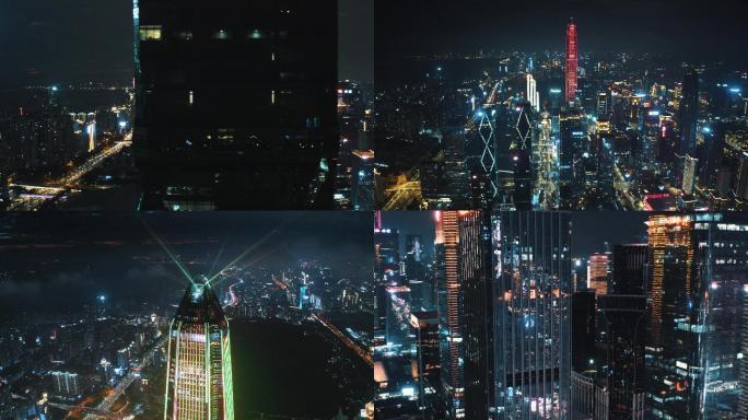 4K深圳航拍夜景