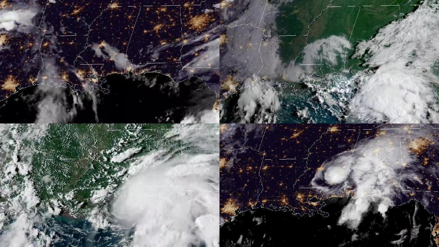 2018年热带风暴戈登登陆卫星延时