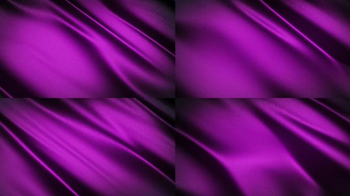 紫色绸缎流光粒子唯美飘动光斑