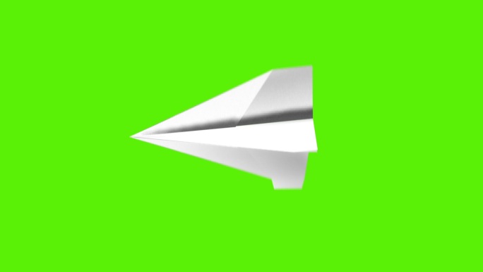 带通道的纸飞机飞行动画