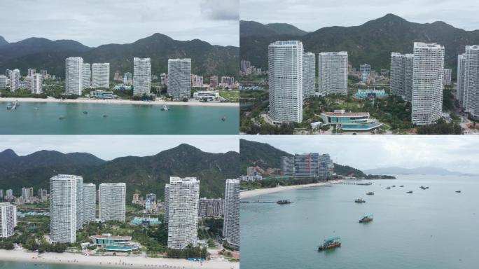 惠州巽寮湾金融街海世界航拍4K