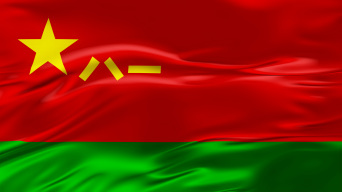 0下载l4k陆军军旗旗帜_视频loop循环0下载l八一军旗红军长征革命先烈0