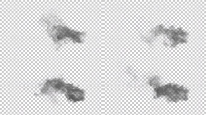 火灾火场冒烟浓烟烟雾-带通道