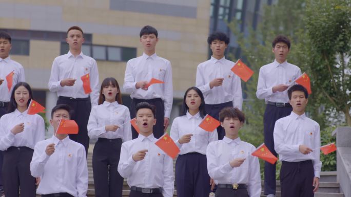 【4K】大学生激情唱歌合唱比赛红歌会