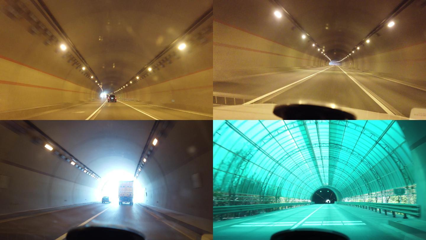 高速公路隧道群4k视频素材