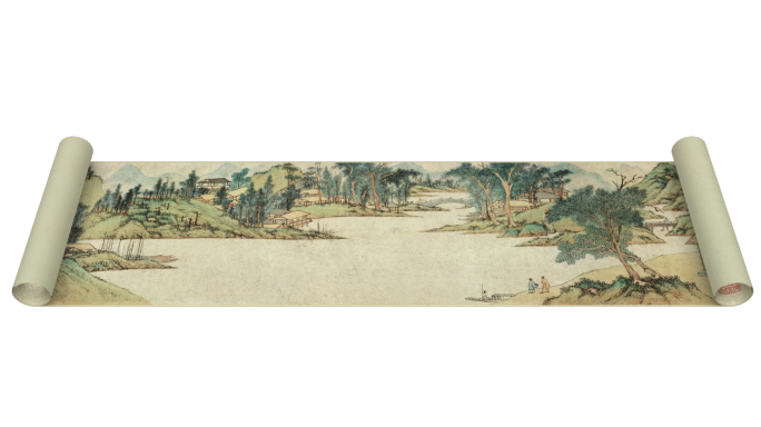 展开的画卷-浒溪草堂图