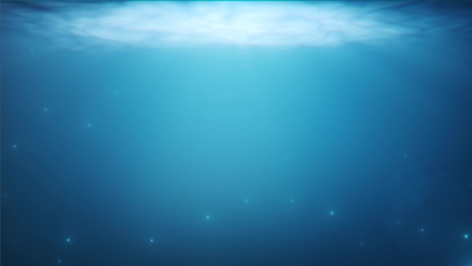 海底水下蓝色泡泡深沉沉静背景光线潜水