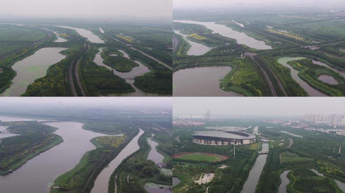 天津滨海海河教育园区-湿地体育场