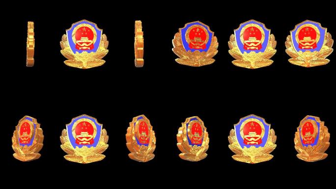 警徽循环视频（带通道）