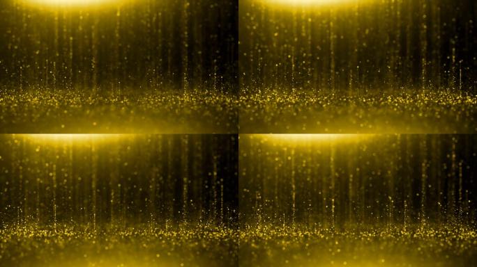 粒子雨唯美金色粒子背景