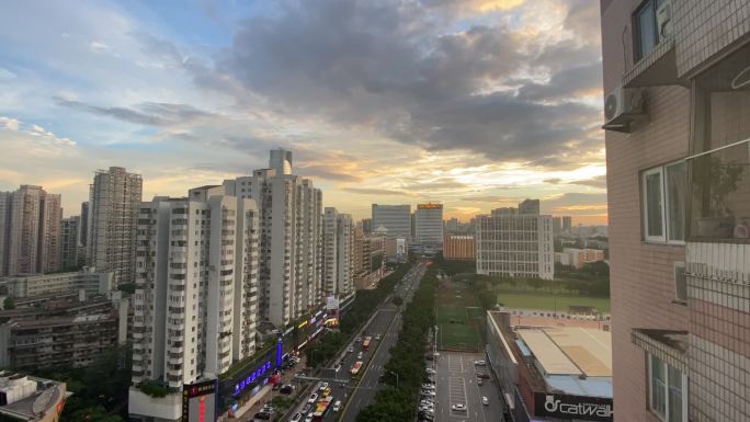 广州延迟摄影天河北路广州大道