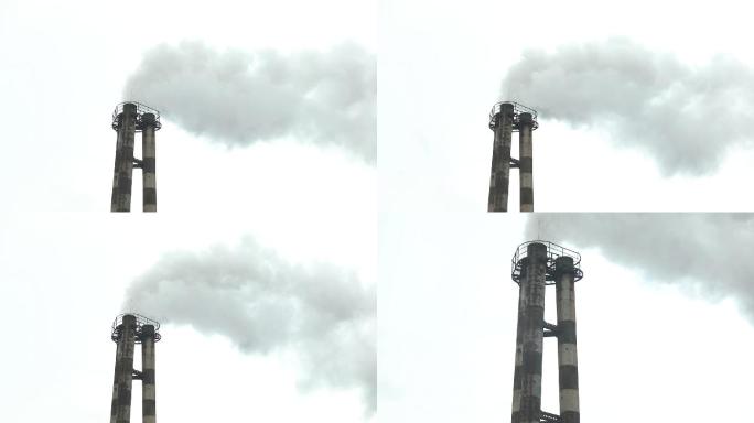 工厂排烟管道浓雾空气污染厂房