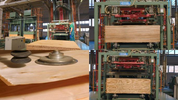 一条全周期的高科技木工生产线，用于生产胶合板、刨花板等木制品