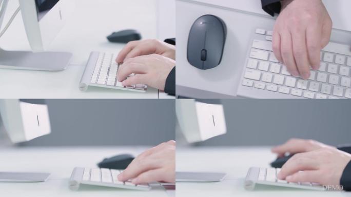 电脑打字苹果电脑特写键盘