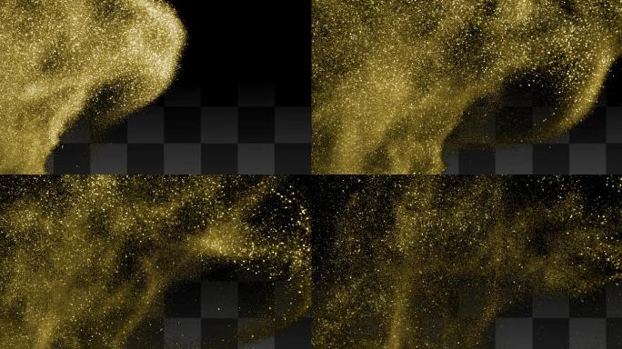 唯美金色粒子背景