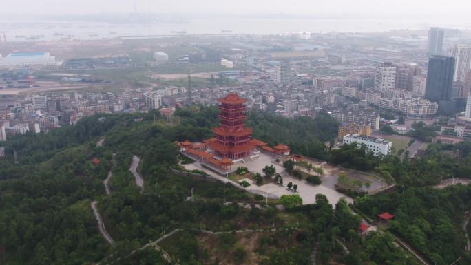 广西防城港地仙人山公园航拍