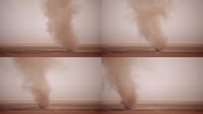 甘肃省公路沙尘暴航拍新疆沙漠公路汽车越野