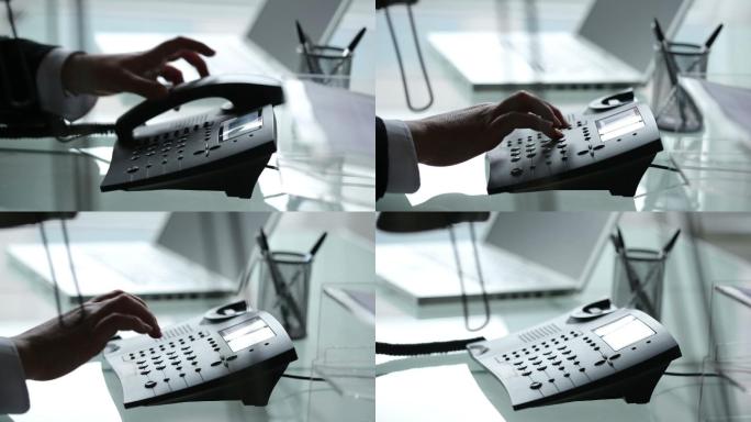 办公桌上的电话秘书