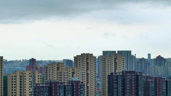 下雨前的城市延时