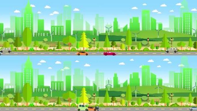 6K环保绿色城市
