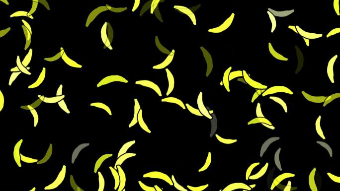 可爱香蕉图案投影2
