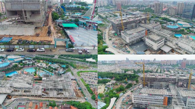 【4K航拍】建设中的湖南广电节目生产基地