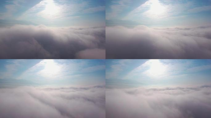 云海中的航空视频
