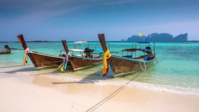 泰国海滩上的长尾鱼