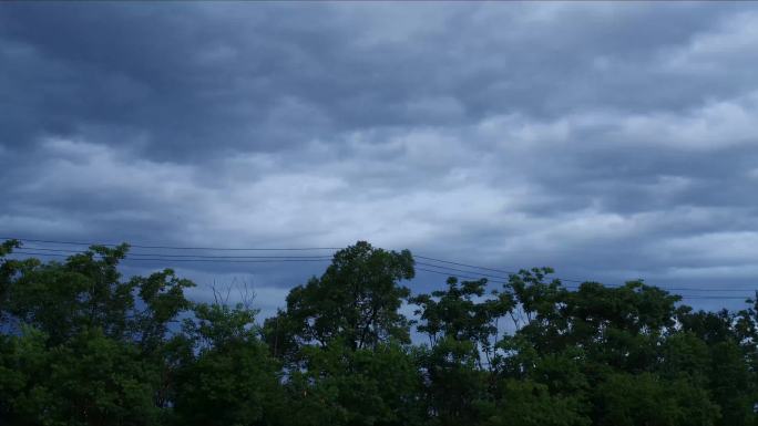 乌云压城，暴雨将至延时4K