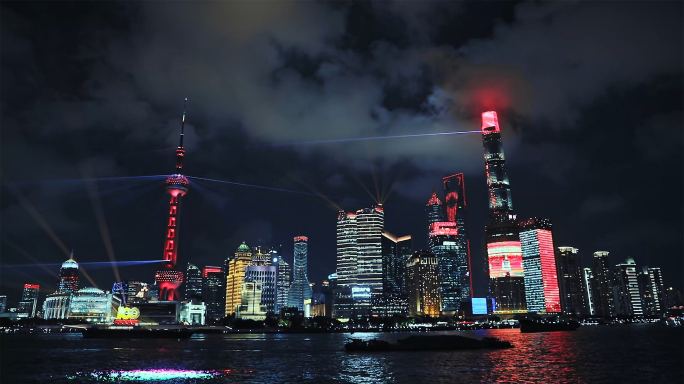 上海外滩建党100周年灯光秀完整版