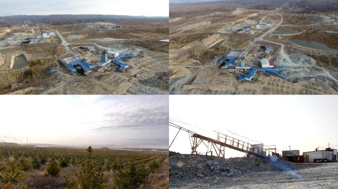 新疆选矿厂环境航拍