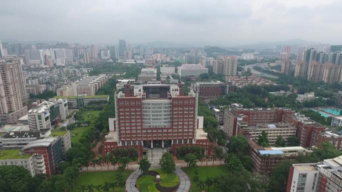 广州暨南大学校园航拍