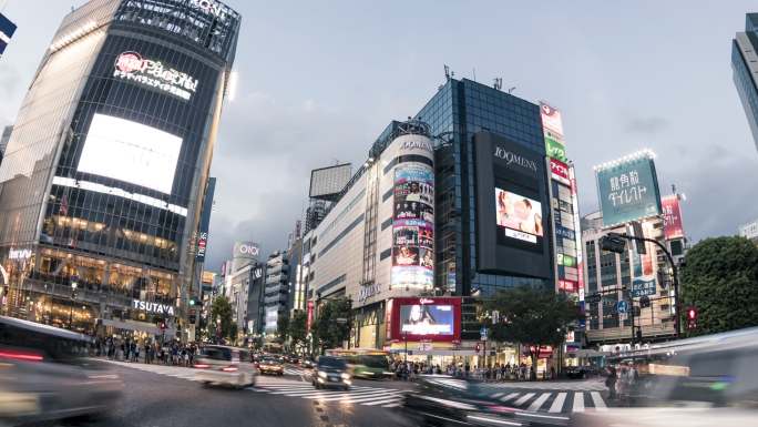 繁忙的城市日本东京视频素材街头繁华