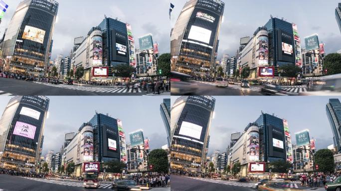 繁忙的城市日本东京视频素材街头繁华