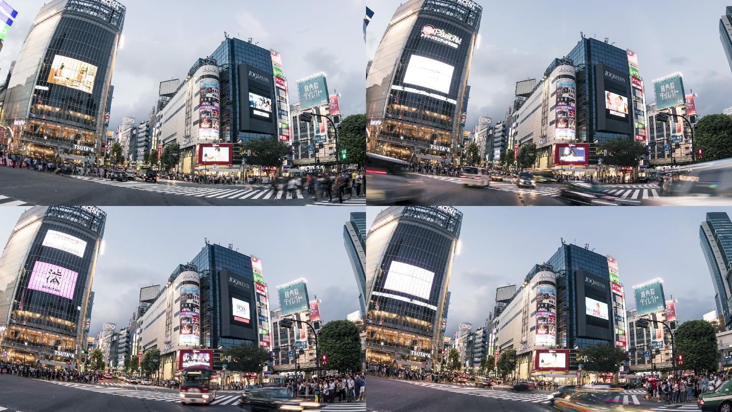 繁忙的城市日本东京视频素材街头繁华